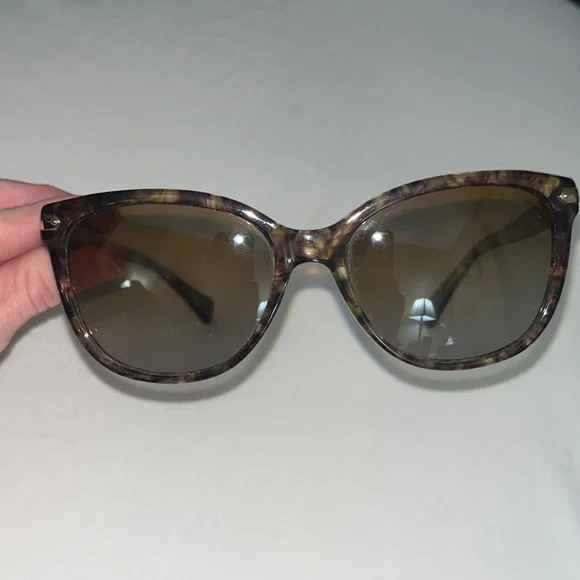 Coach light Brown confetti cat eye Sunglasses - Picture 6 of 16